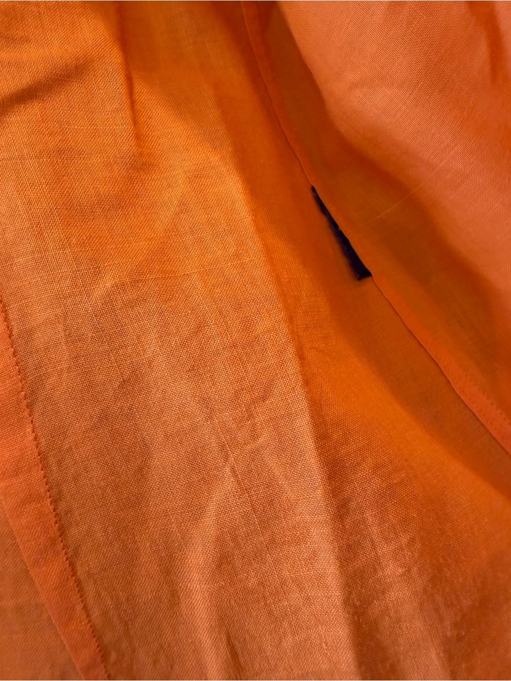 Ralph Lauren Blue Label Orange Button-Down Shirt Polo Pony Bamboo Slim Fit 4 - Picture 5 of 9